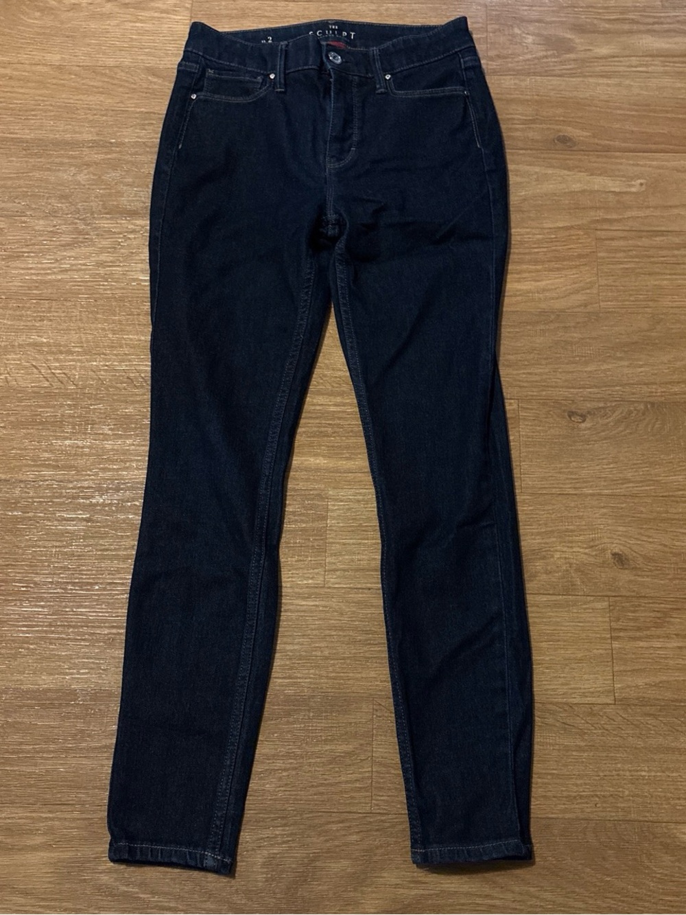 WHBM The Sculpt Denim Jeans Skinny Ankle Dark Blue Wash Women’s Sz 2 NWOT